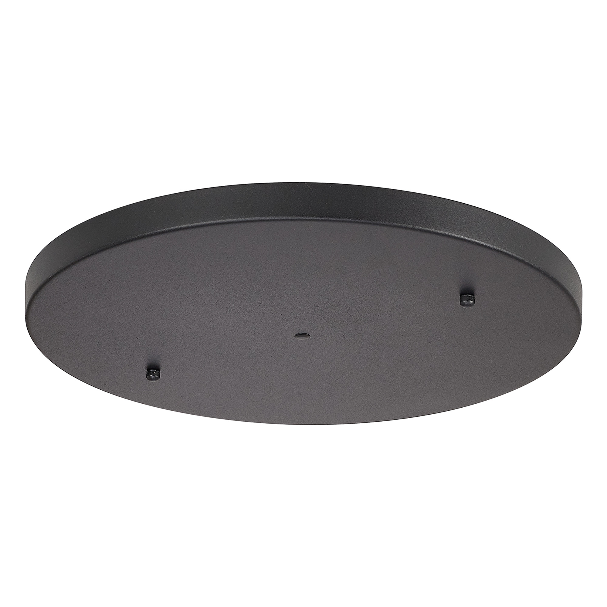 D0830BL/NH  Hayes No Hole 40cm Round Ceiling Plate Satin Black